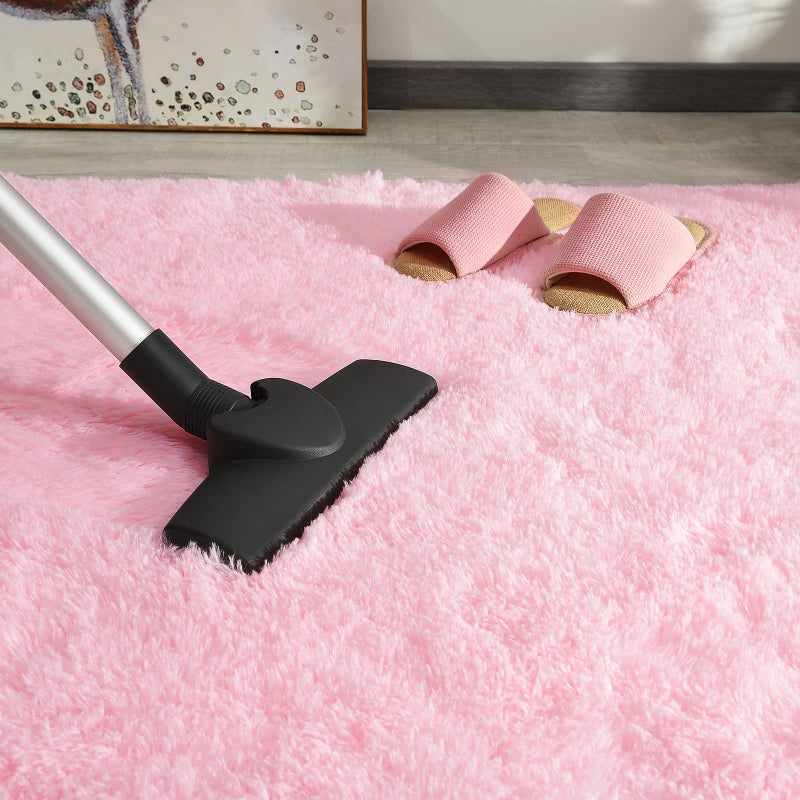 Andecor Soft Fluffy Bedroom Rugs, 5 x 8 Feet Indoor Shaggy Plush Area Rug for Boys Girls Kids Baby College Dorm Living Room Home Decor Floor Carpet, Pink - Image 5
